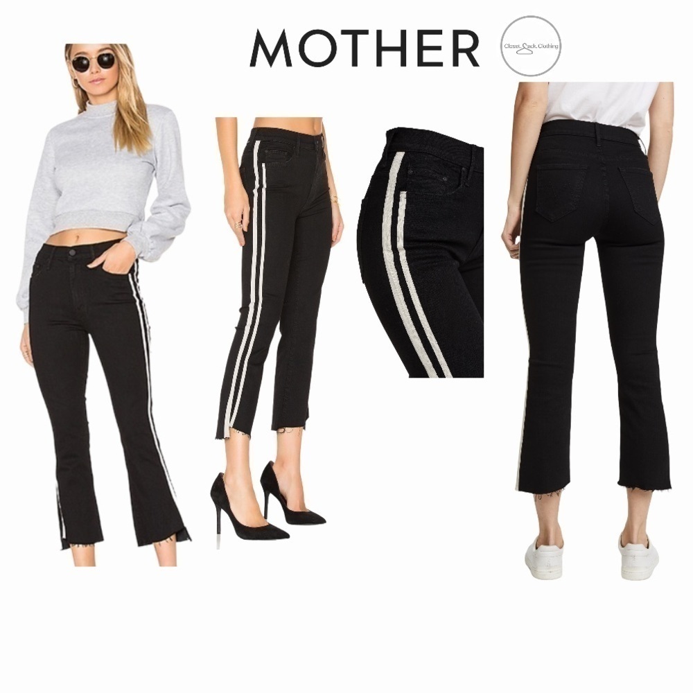 MOTHER Insider High-Rise Crop Step Fray Jeans